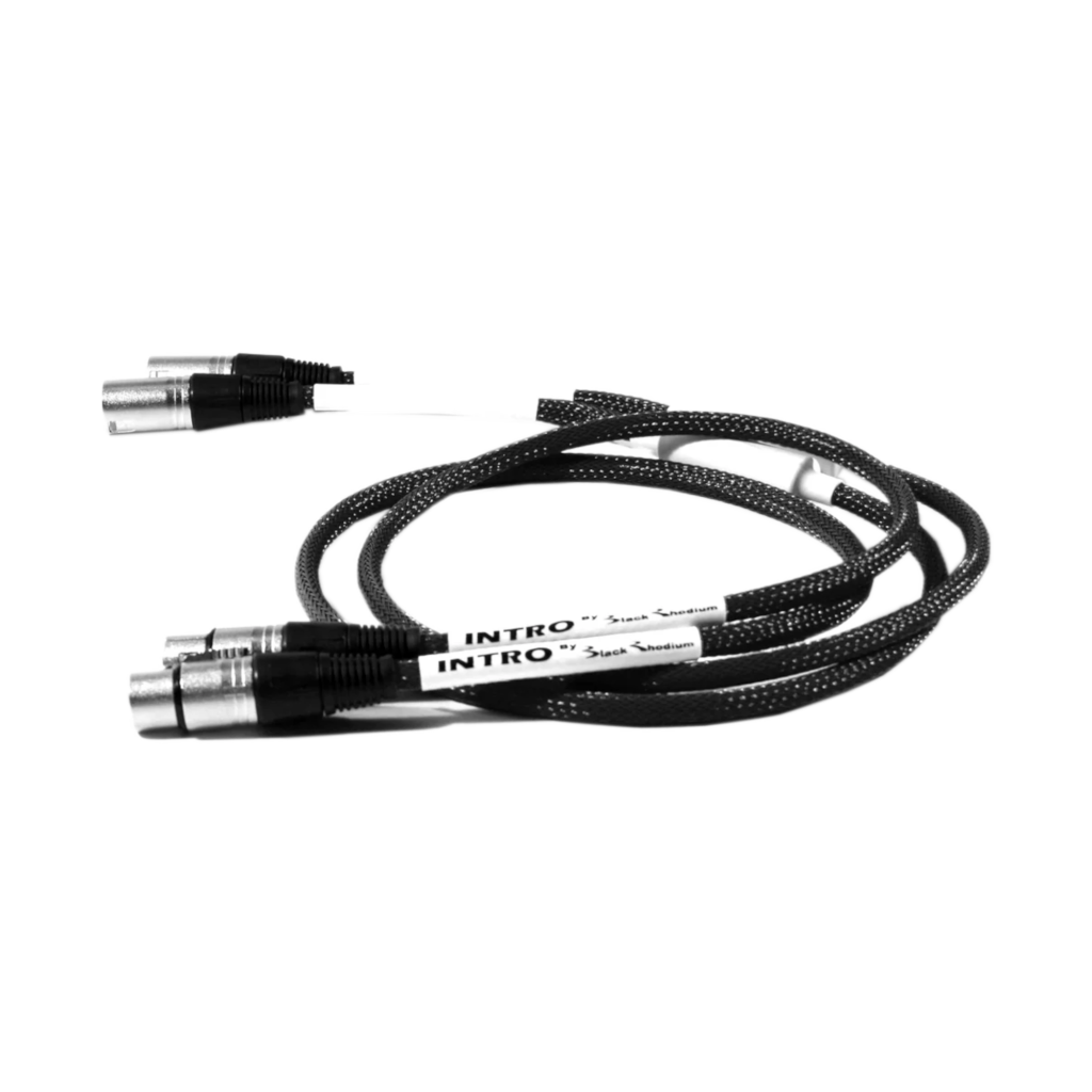 INTRO XLR Stereo Interconnect XLR -XLR – 1.0m pair Black